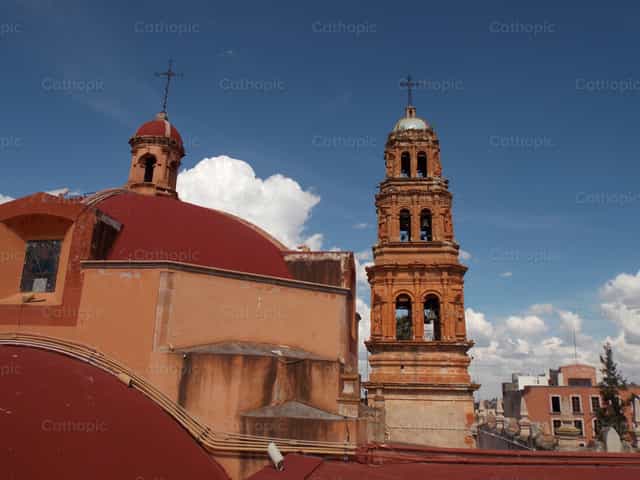 Paroisse de La Purificación Fresnillo Zacatecas - Images catholiques de stock