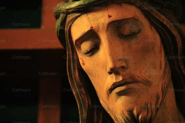 Gesù sulla croce - Immagini stock cattoliche