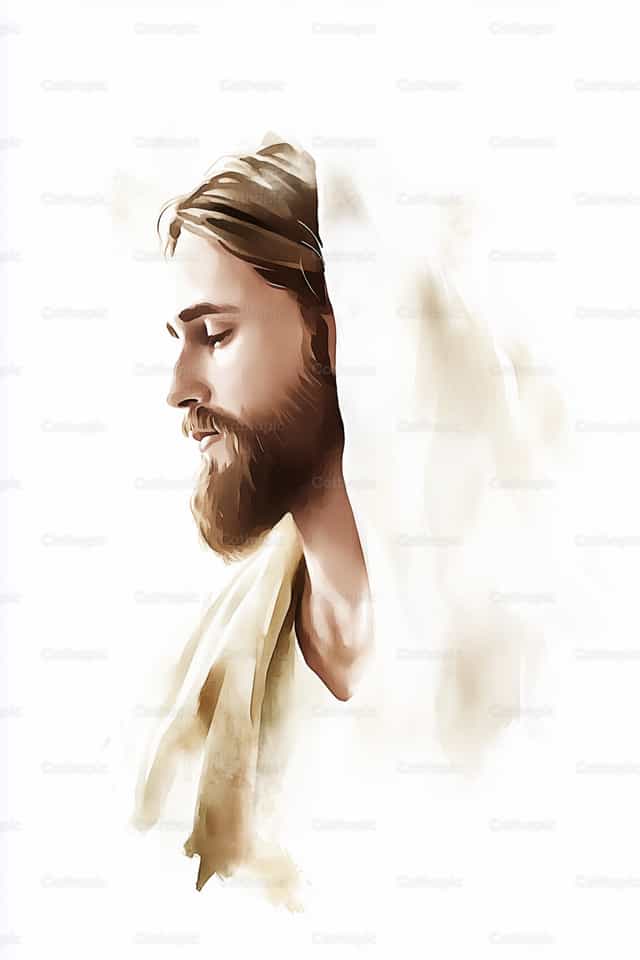 Jesucristo - acuarela - Banco de imágenes católicas