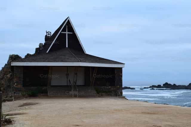 Église de Pichidangui - Images catholiques de stock