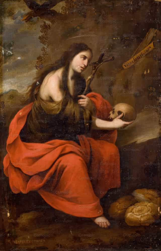 Santa Maria ng Ehipto - Mga Catholic stock image