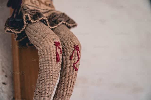 Jesús de machimbre (pies crucificados) - Banco de imágenes católicas - Fotografía por Manuel González Asturias, SJ