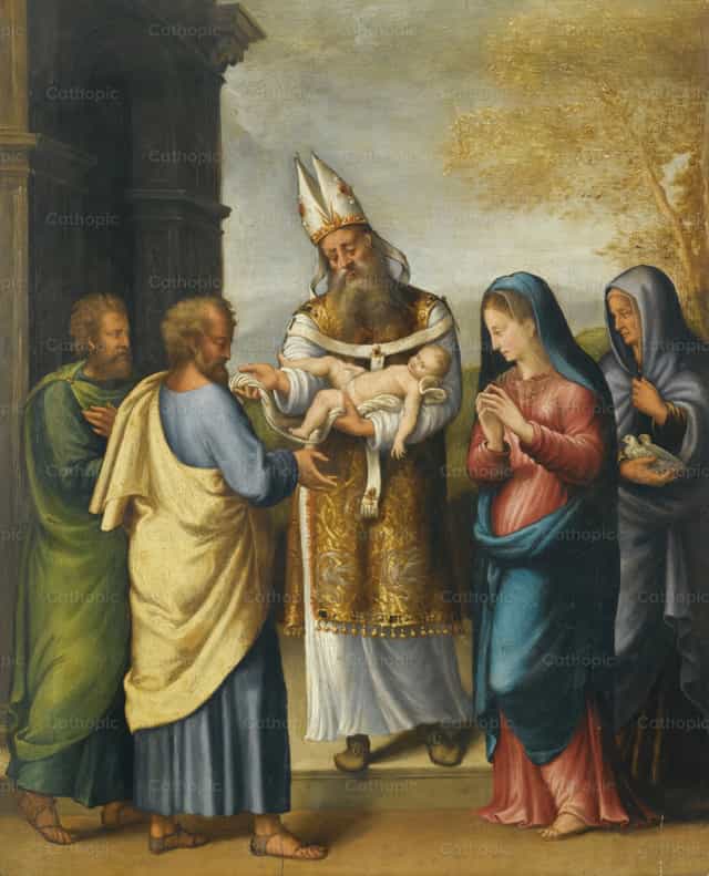 La Présentation au Temple - Images catholiques de stock