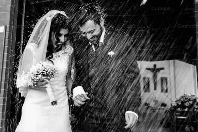 Newlywed - Catholic stock images