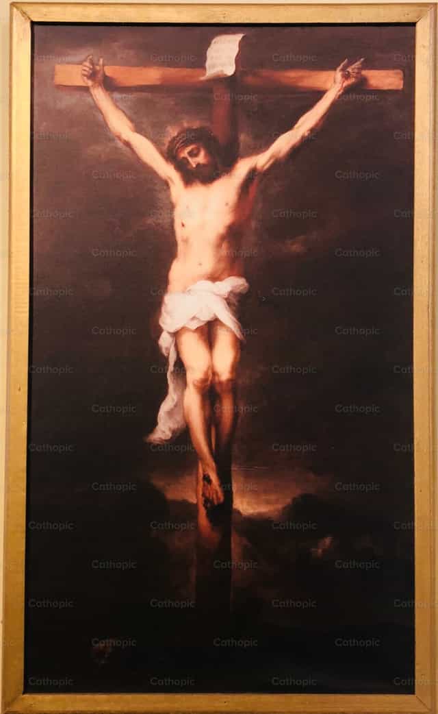 Peinture du Calvaire - Images catholiques de stock