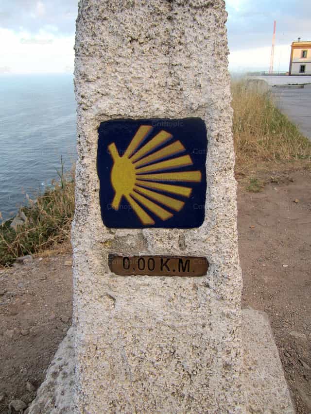 Concha del peregrino del Camino de Santiago - Banco de imágenes católicas
