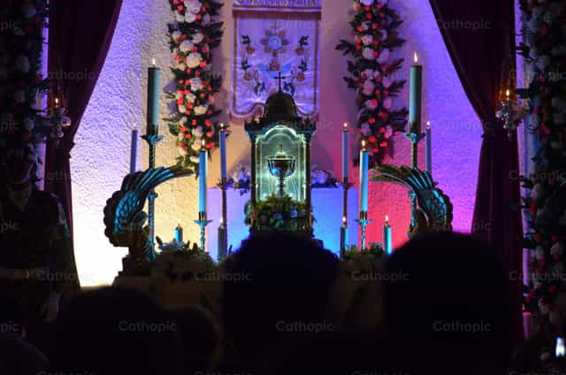 Monumento del Giovedì Santo - Immagini stock cattoliche