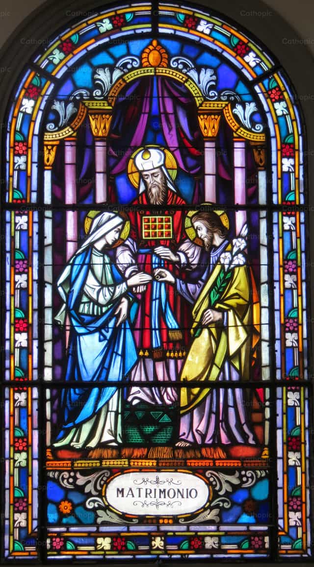 Marriage of the Virgen Mary and St. Joseph - Catholic stock images