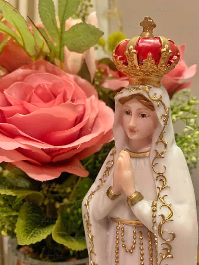 Nossa Senhora de Fátima - Imagens católicas de stock