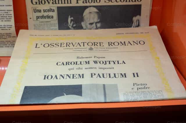 Elección del papa Juan Pablo II L’Osservatore Romano - Banco de imágenes católicas