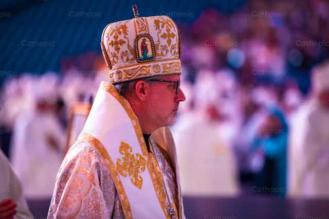 Obispo sa Pambansang Kongreso ng Eukaristiya - Mga Catholic stock image