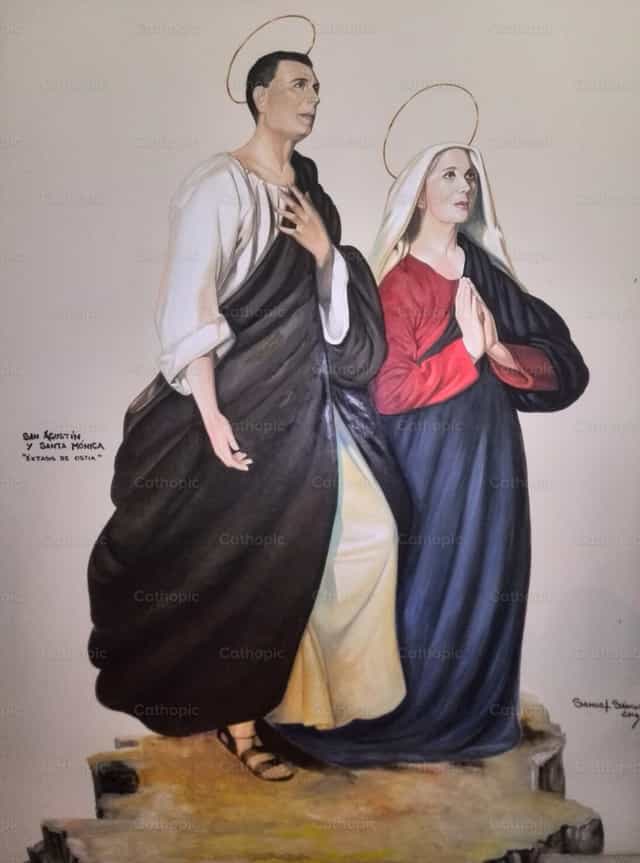 Madre e hijo santos - Banco de imágenes católicas