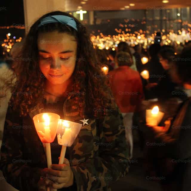 Lumière de l’Église pour le monde - Images catholiques de stock