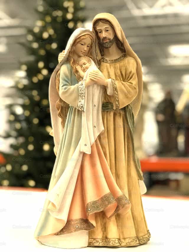 Gurren zu dem Jesuskind - Katholische Stockfotos