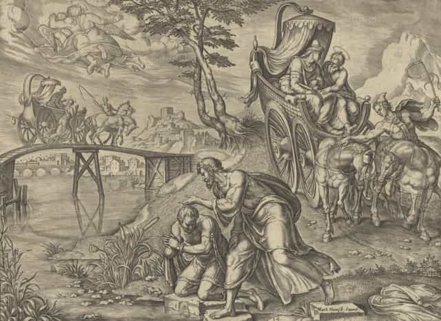 St Philip Baptizing The Eunuch - Catholic stock images