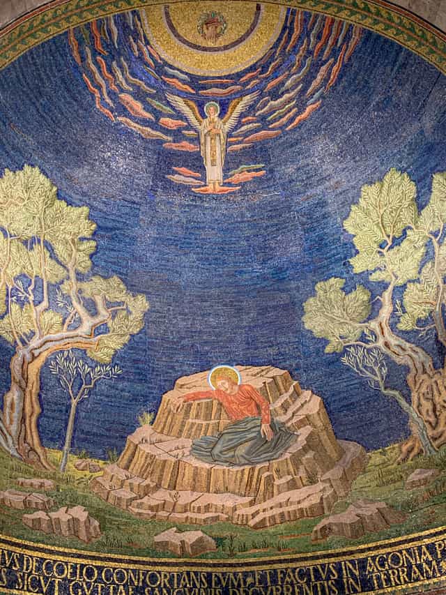 Oracion de Jesus en el huerto - Banco de imágenes católicas - Fotografía por Luis Felipe Tun