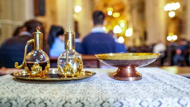 Offrandes - Images catholiques de stock