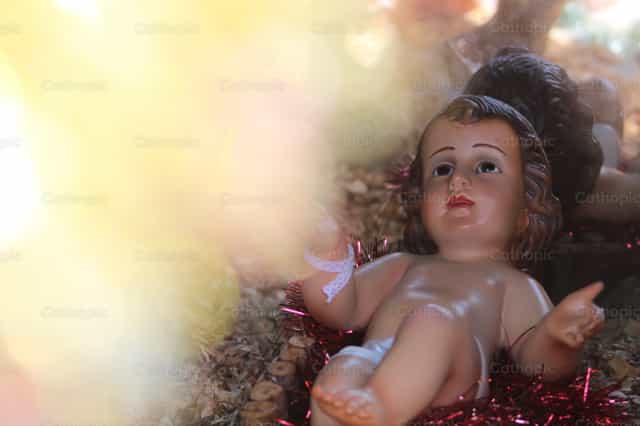 The child in the manger - Catholic stock images