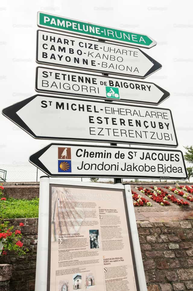 Indicaciones del Camino de Santiago - Banco de imágenes católicas
