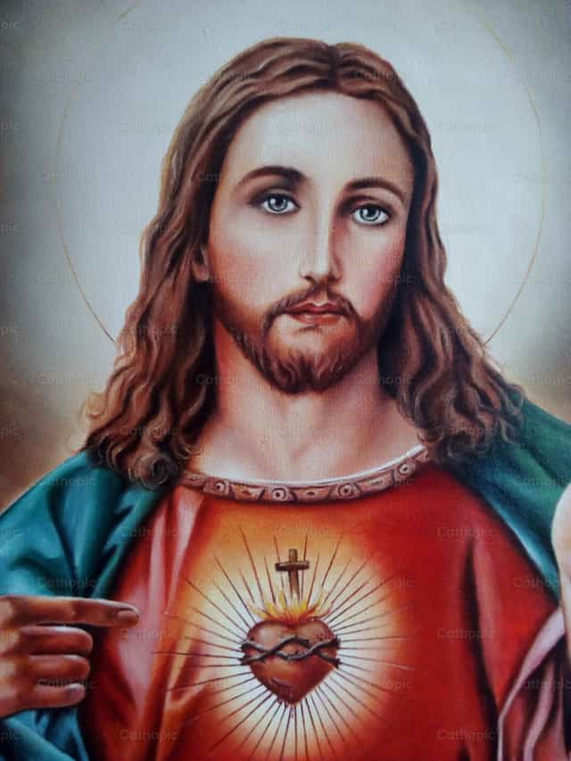 Coração Sagrado - Imagens católicas de stock