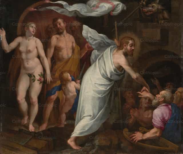 그리스도의 림보로의 강림 - 가톨릭 스톡 이미지 - 사진 제공 Restored Christian Art