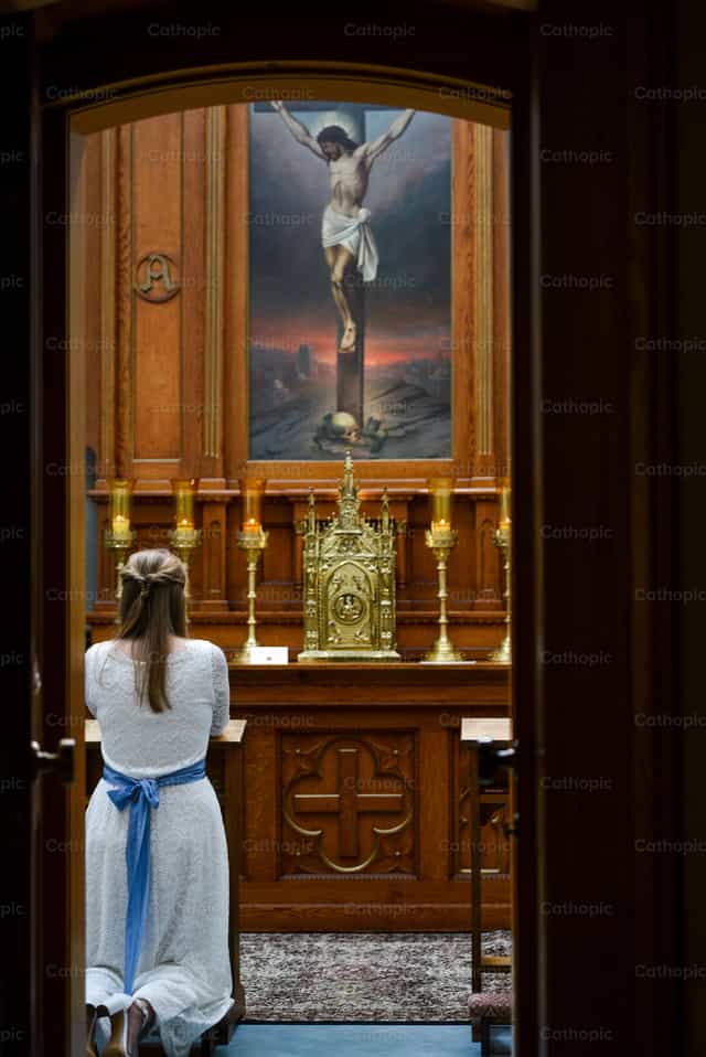 Nobya ng Kristo kasama ang Kaniyang Nobyo - Mga Catholic stock image