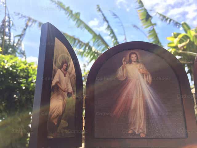 Oras ng Banal na Awa - Mga Catholic stock image