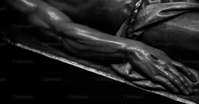 Resurrecting through the wound - Catholic stock images