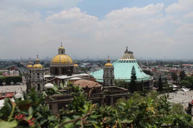 View of the Basilica of Guadalupe - Catholic stock images