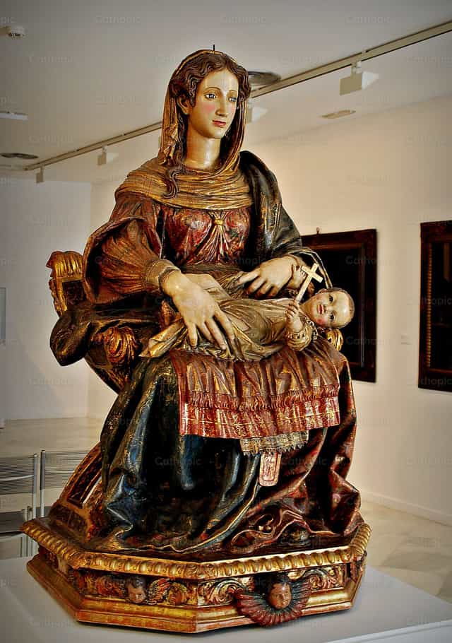 Virgem Maria e Jesus - Imagens católicas de stock