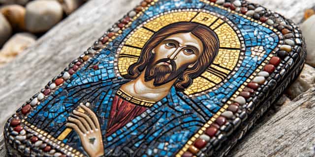 Icône de Jésus - Images catholiques de stock