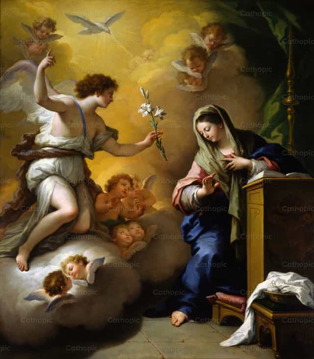 L’Annonciation - Images catholiques de stock - Photo de Restored Christian Art