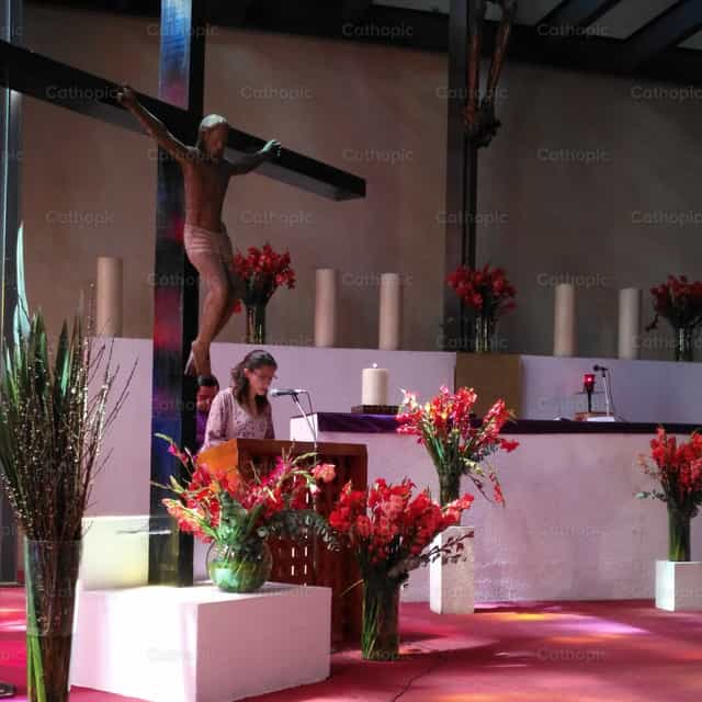 Reading at Mass - Catholic stock images