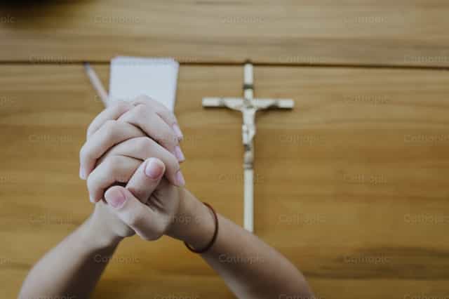 Examination of conscience - Catholic stock images