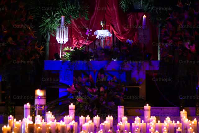 Monumento de Quinta-feira Santa - Imagens católicas de stock