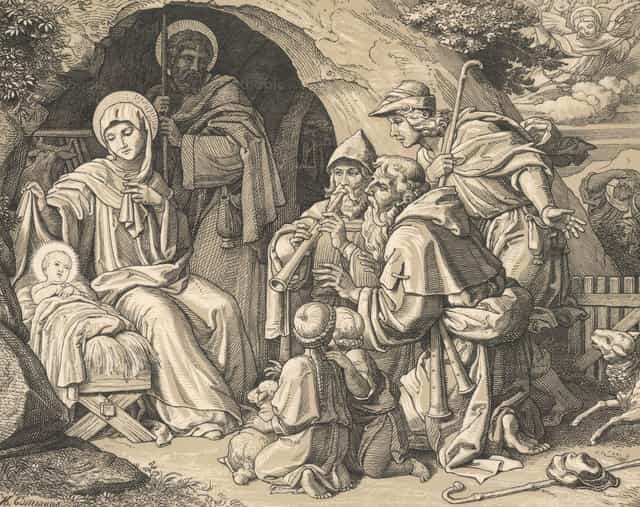 Adoración de los pastores - Banco de imágenes católicas