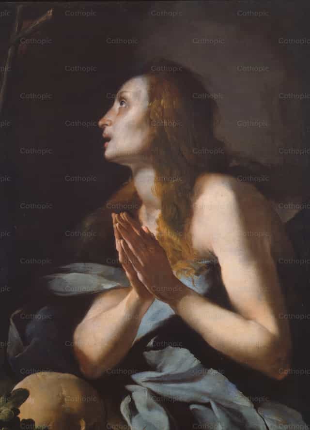 Magdalena penitente - Banco de imágenes católicas