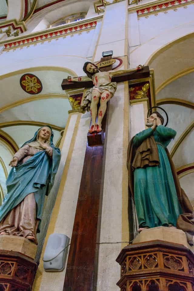 Passion of Christ in the church - Catholic stock images
