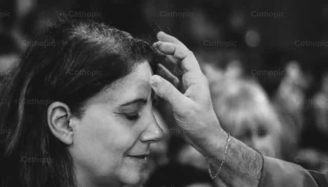 Ash cross - Catholic stock images