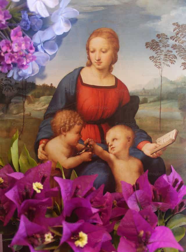 Jesús, Maria y Juan el Bautista - Banco de imágenes católicas - Fotografía por Paola Rossinelli