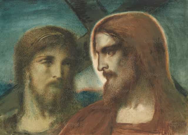그리스도와 아리마대의 성 요셉 - 가톨릭 스톡 이미지 - 사진 제공 Restored Christian Art