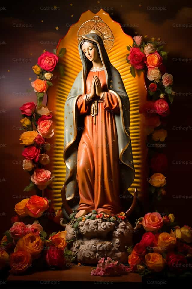 Notre-Dame de Guadalupe - Images catholiques de stock