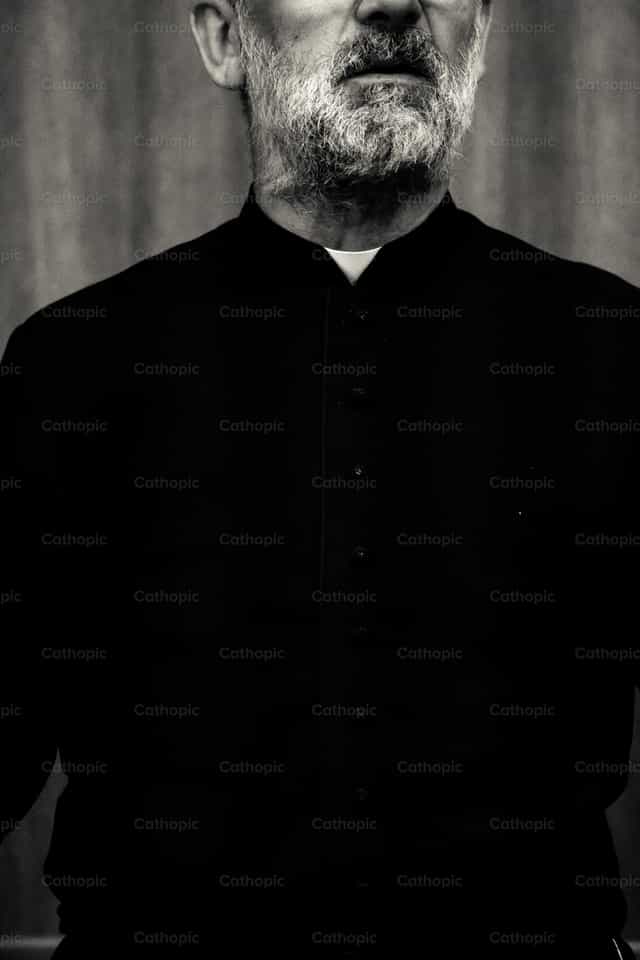 Old priest - Catholic stock images - Photo by Jakov Pleše