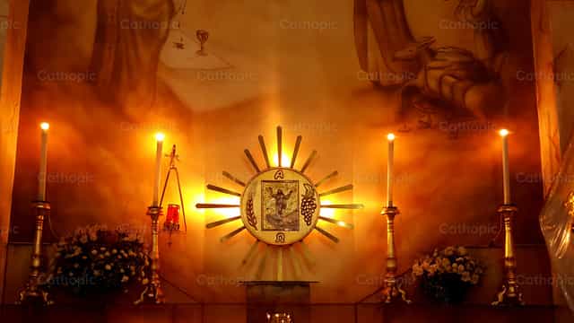 Mapalad na Sakramento - Mga Catholic stock image