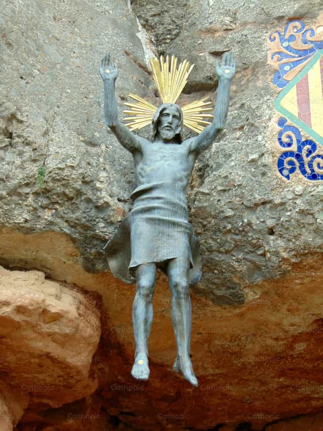De verrezen Jezus - Katholieke stockfoto's