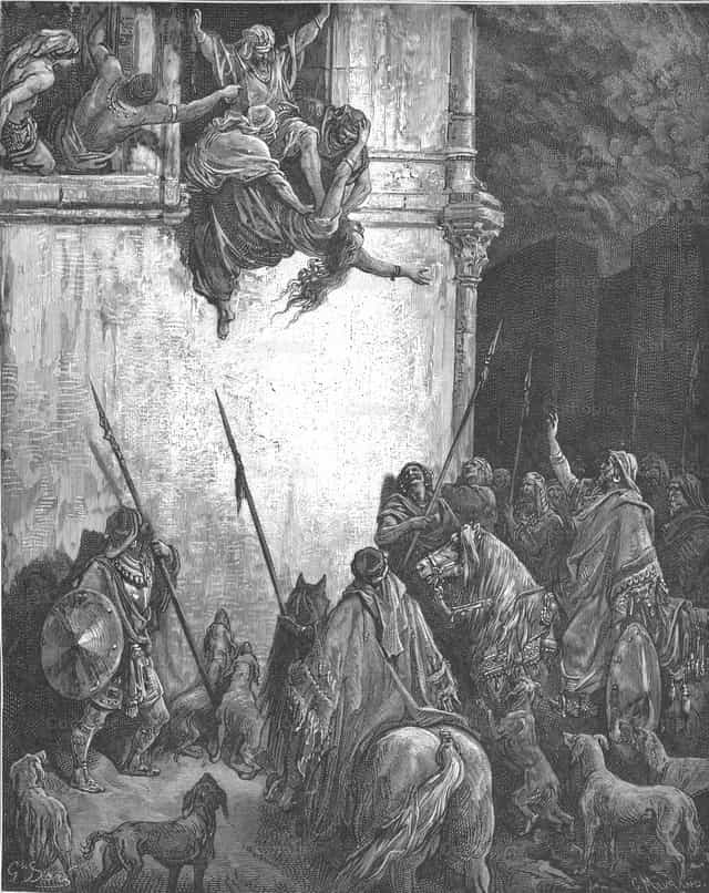 La muerte de Jezabel - Banco de imágenes católicas