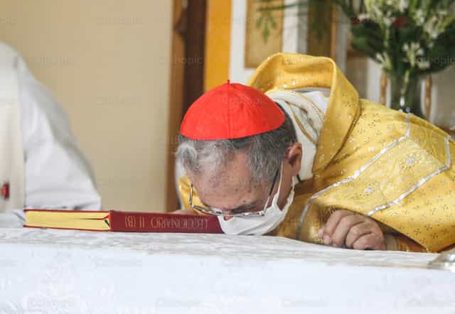 Der Kardinal küsst den Altar - Katholische Stockfotos - Foto von Yandry Fernández Perdomo