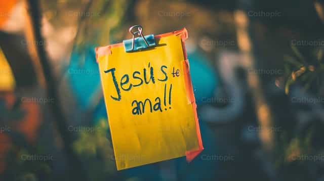 Jesus ama você - Imagens católicas de stock
