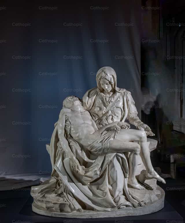 The Pietà: Mary's Pain and Hope - Catholic stock images