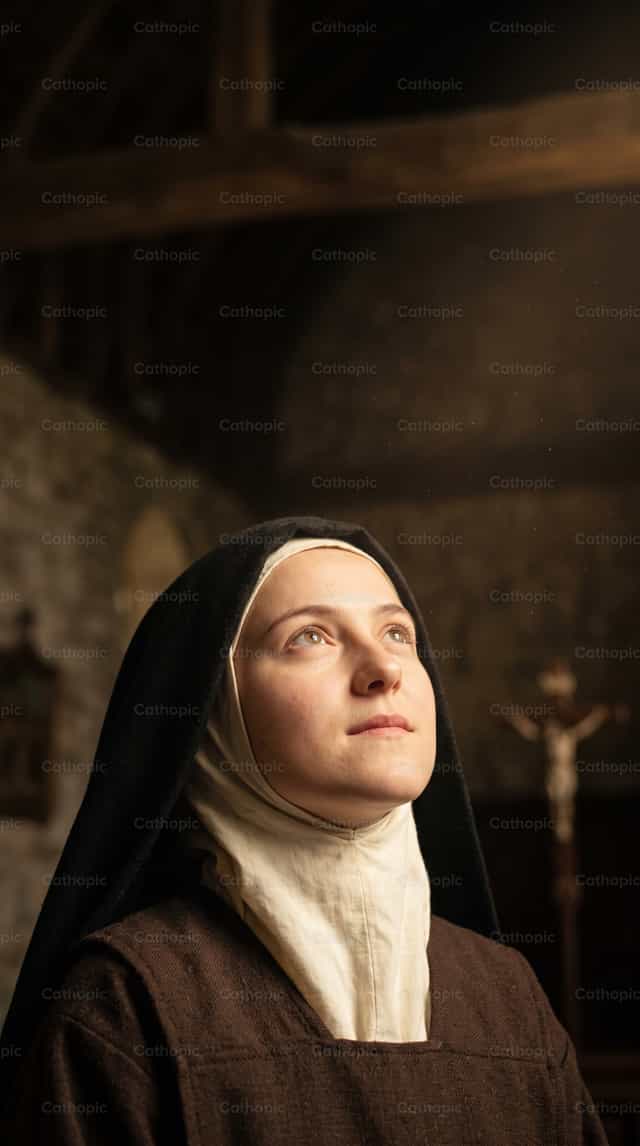 Ang pagtitiwala ni Santa Teresita ng Batang Hesus - Mga Catholic stock image